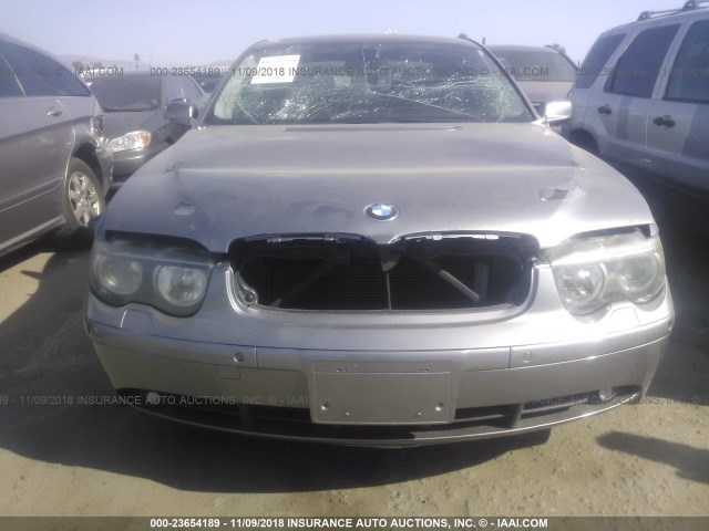 WBAGL63404DP68855 - 2004 BMW 745 I GRAY photo 6