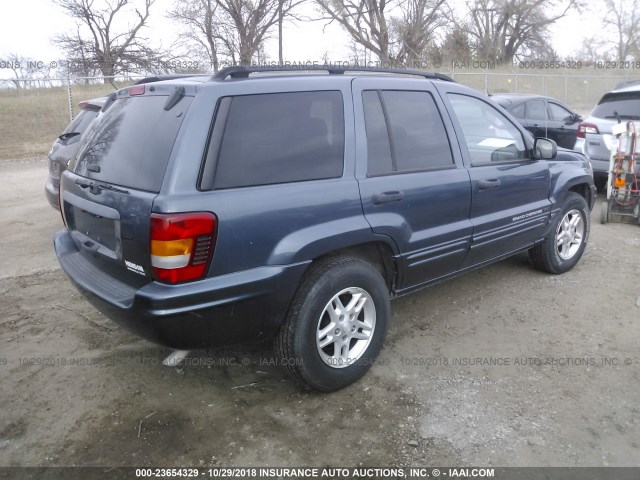 1J4GX48S94C265845 - 2004 JEEP GRAND CHEROKEE LAREDO/COLUMBIA/FREEDOM 蓝色 照片 4