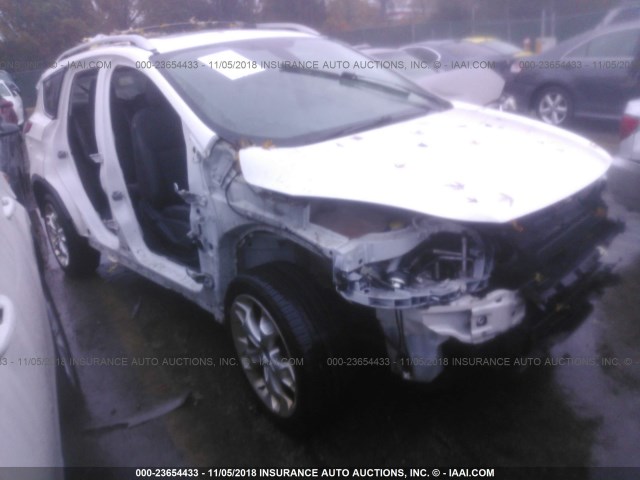 1FMCU9J96DUB35187 - 2013 FORD ESCAPE TITANIUM WHITE photo 1