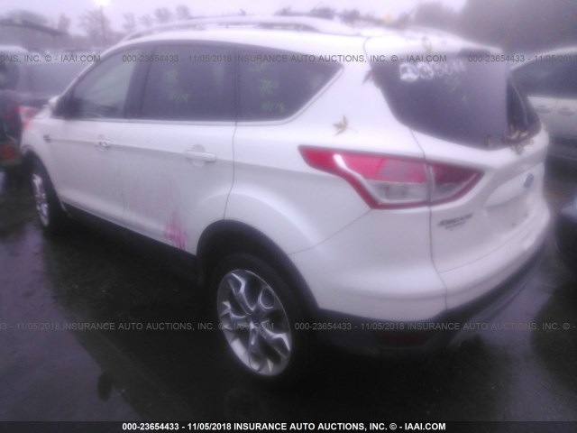 1FMCU9J96DUB35187 - 2013 FORD ESCAPE TITANIUM WHITE photo 3