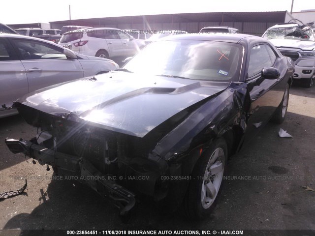 2C3CDYAG2EH229962 - 2014 DODGE CHALLENGER SXT BLACK photo 2