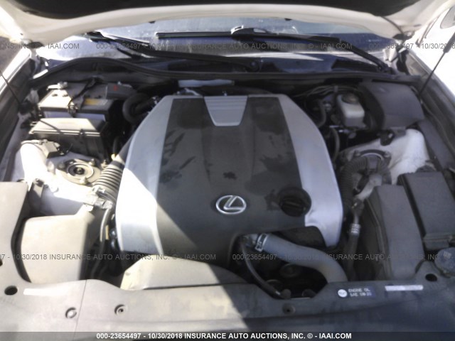 JTHBE1BLXE5041221 - 2014 LEXUS GS 350 WHITE photo 10