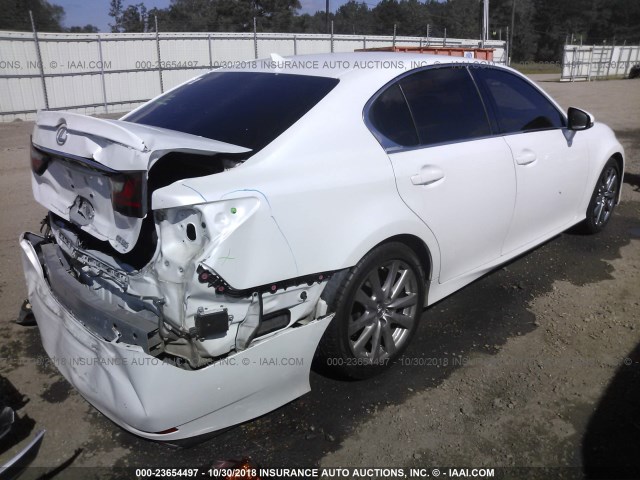 JTHBE1BLXE5041221 - 2014 LEXUS GS 350 WHITE photo 4