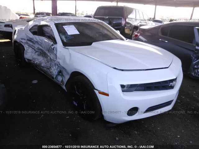 2G1FA1E38D9150085 - 2013 CHEVROLET CAMARO LS WHITE photo 1