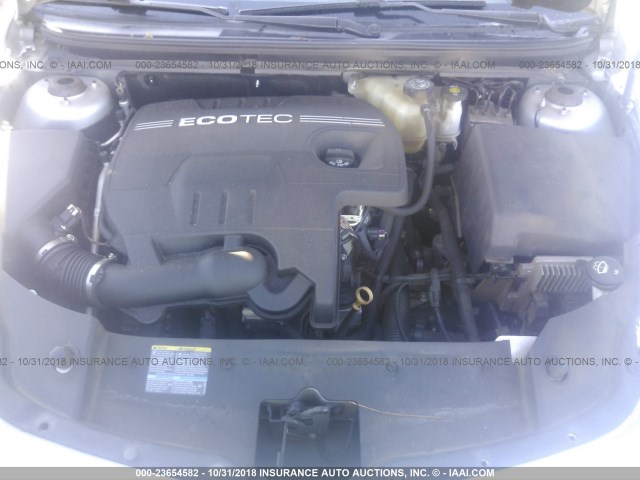 1G1ZC5E08AF198869 - 2010 CHEVROLET MALIBU 1LT ვერცხლისფერი ფოტო 10