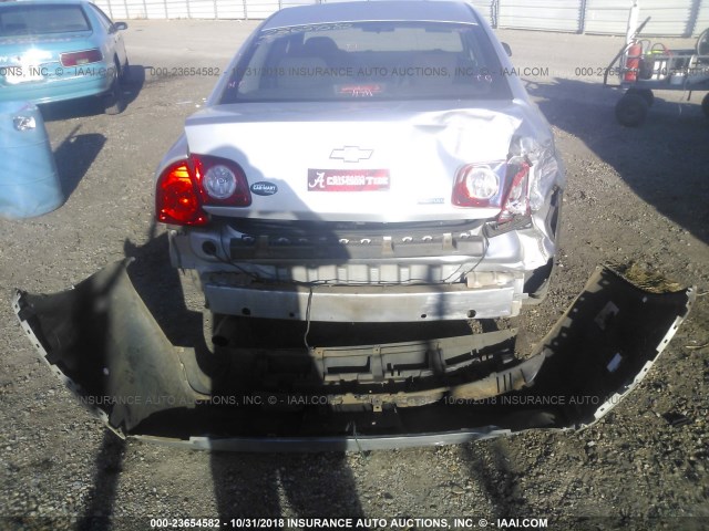 1G1ZC5E08AF198869 - 2010 CHEVROLET MALIBU 1LT ვერცხლისფერი ფოტო 6