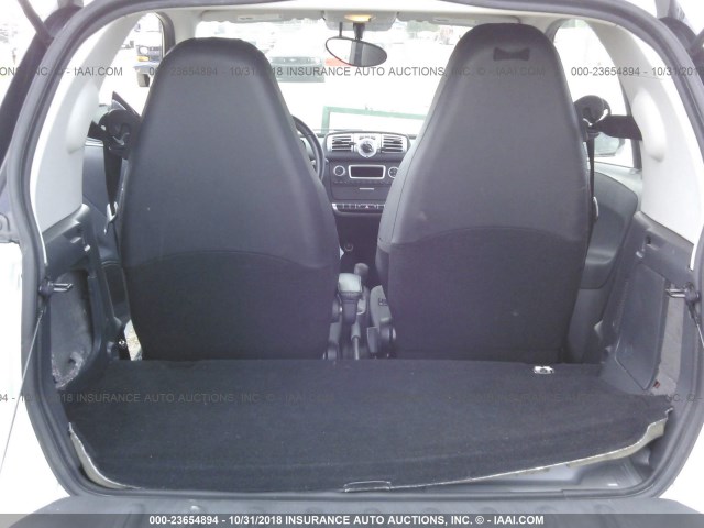WMEEJ3BA7FK812694 - 2015 SMART FORTWO PURE/PASSION WHITE photo 8