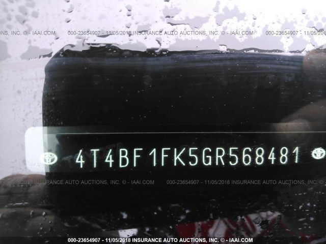 4T4BF1FK5GR568481 - 2016 TOYOTA CAMRY LE/XLE/SE/XSE SILVER photo 9