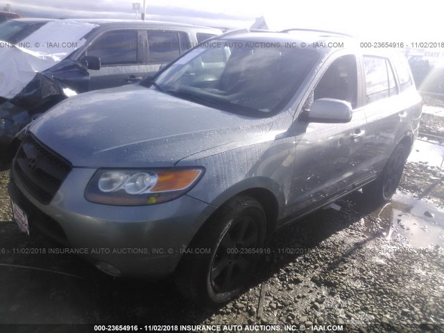 5NMSH73E27H113637 - 2007 HYUNDAI SANTA FE SE/LIMITED BLUE photo 2