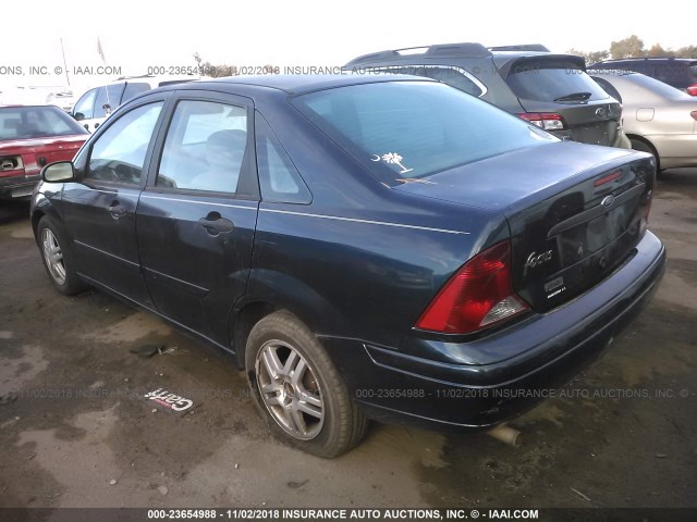 1FAFP34303W233525 - 2003 FORD FOCUS SE COMFORT/SE SPORT Dark Blue photo 3