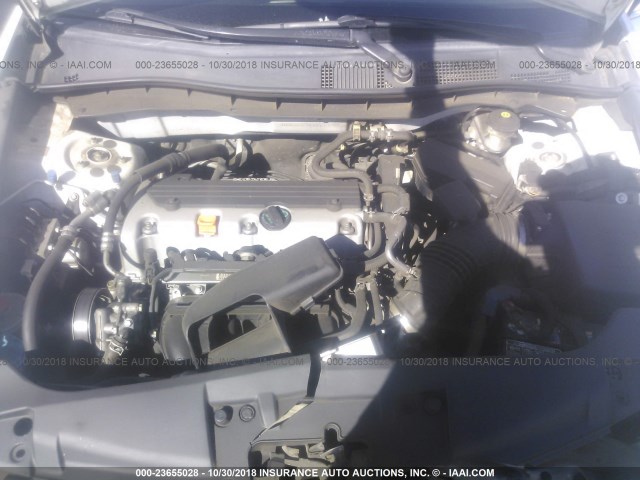 1HGCP2F31AA134244 - 2010 HONDA ACCORD LX WHITE photo 10