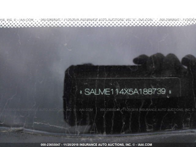 SALME114X5A188739 - 2005 LAND ROVER RANGE ROVER HSE GRAY photo 9