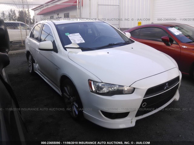 JA32X8HW8AU003605 - 2010 MITSUBISHI LANCER GTS WHITE photo 1