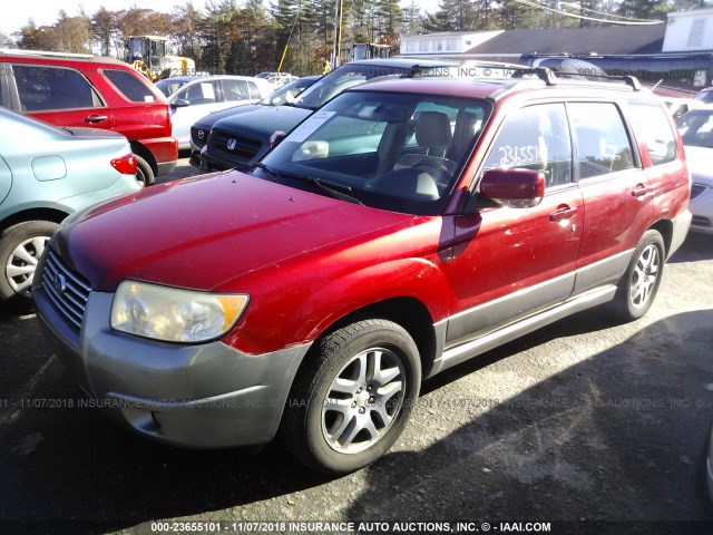 JF1SG67676H745491 - 2006 SUBARU FORESTER 2.5X LL BEAN RED photo 2