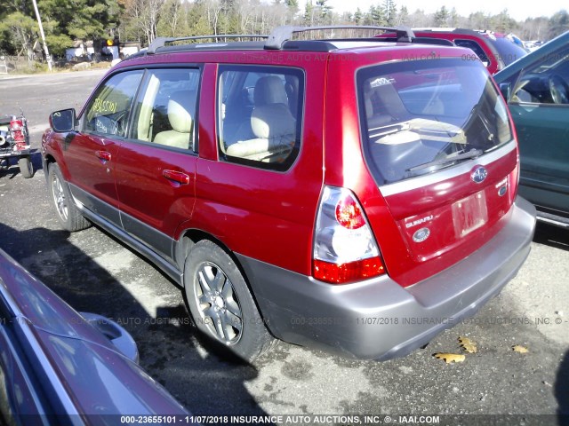 JF1SG67676H745491 - 2006 SUBARU FORESTER 2.5X LL BEAN RED photo 3