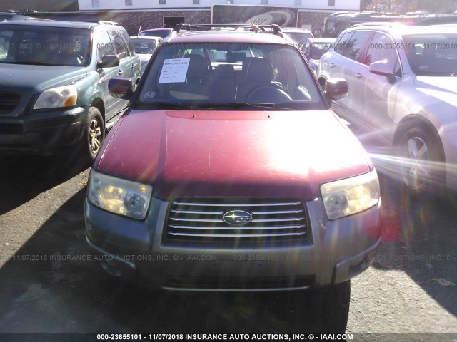 JF1SG67676H745491 - 2006 SUBARU FORESTER 2.5X LL BEAN RED photo 6