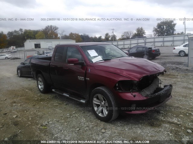 1C6RR7HT0DS531608 - 2013 RAM 1500 SPORT RED photo 1