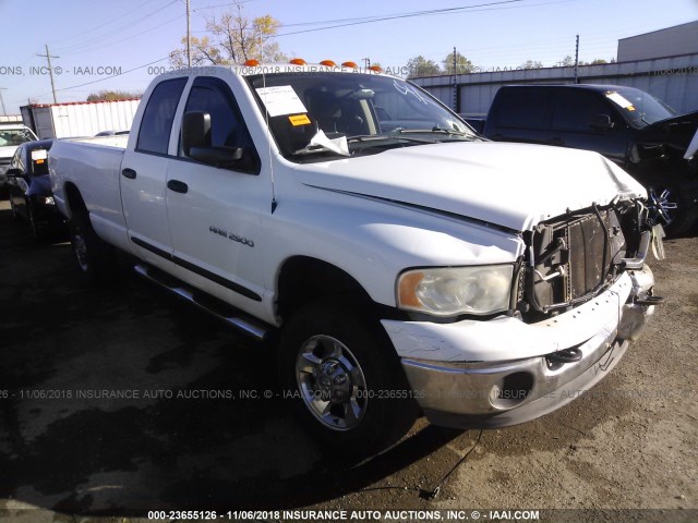 3D7KS28C85G784983 - 2005 DODGE RAM 2500 ST/SLT WHITE photo 1