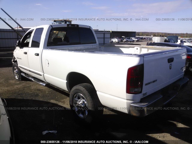 3D7KS28C85G784983 - 2005 DODGE RAM 2500 ST/SLT WHITE photo 3