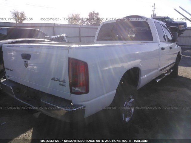 3D7KS28C85G784983 - 2005 DODGE RAM 2500 ST/SLT WHITE photo 4