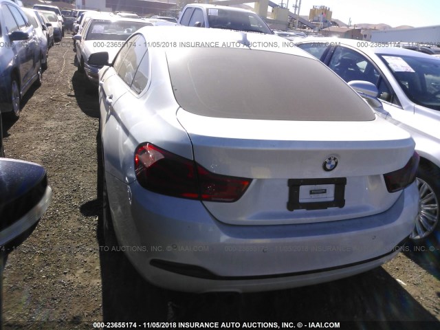 WBA4J1C53JBG76105 - 2018 BMW 430I GRAN COUPE WHITE photo 3