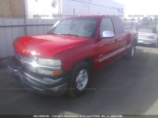 2GCEC19V011230435 - 2001 CHEVROLET SILVERADO C1500 RED photo 2