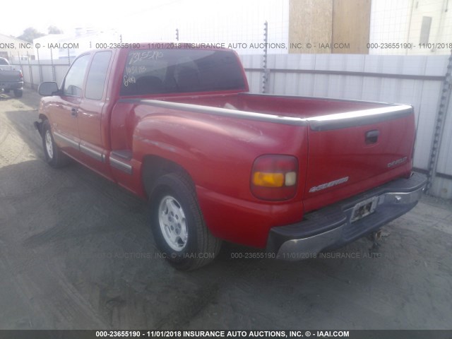 2GCEC19V011230435 - 2001 CHEVROLET SILVERADO C1500 RED photo 3