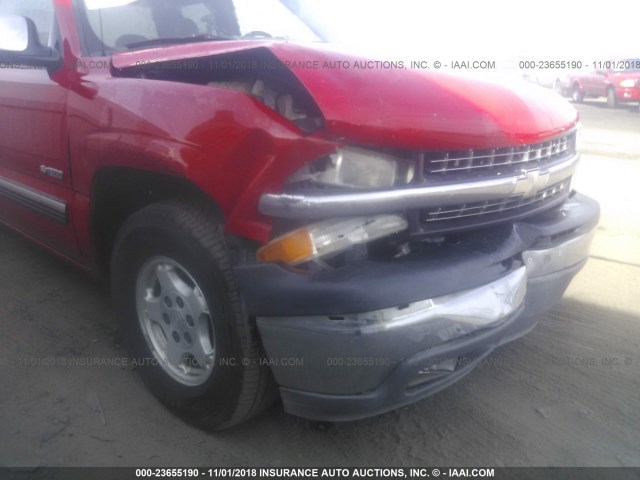 2GCEC19V011230435 - 2001 CHEVROLET SILVERADO C1500 RED photo 6