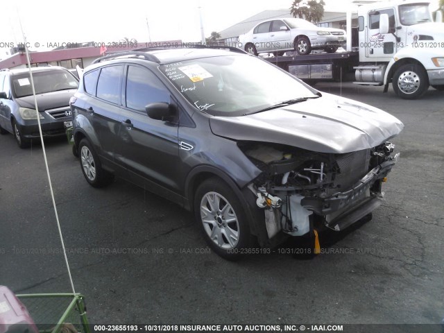 1FMCU0F74GUB61455 - 2016 FORD ESCAPE S GRAY photo 1