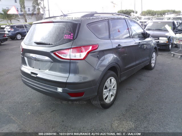 1FMCU0F74GUB61455 - 2016 FORD ESCAPE S GRAY photo 4