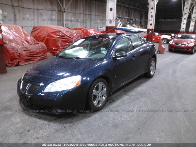 1G2ZH57N184270653 - 2008 PONTIAC G6 GT BLUE photo 2