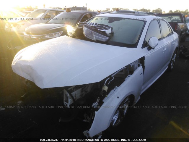 WAUKMAF47HN040584 - 2017 AUDI A4 ULTRA PREMIUM WHITE photo 2