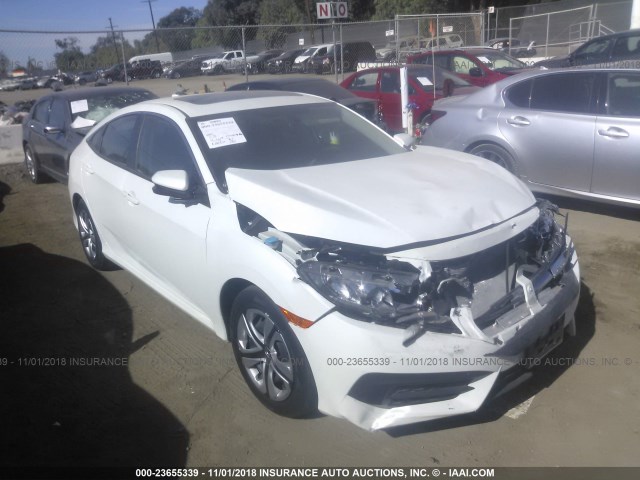 2HGFC2F76JH539805 - 2018 HONDA CIVIC EX Սպիտակ լուսանկար 1