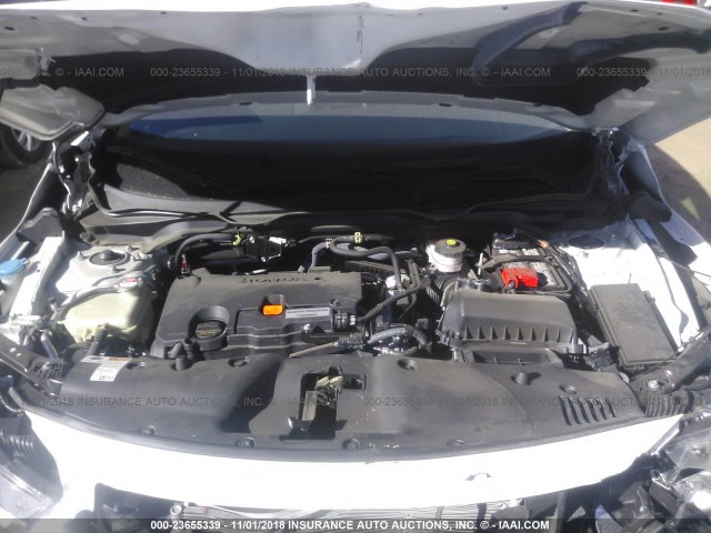 2HGFC2F76JH539805 - 2018 HONDA CIVIC EX Սպիտակ լուսանկար 10