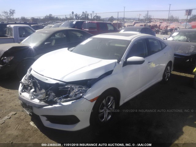 2HGFC2F76JH539805 - 2018 HONDA CIVIC EX Սպիտակ լուսանկար 2