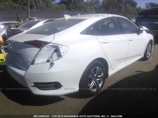 2HGFC2F76JH539805 - 2018 HONDA CIVIC EX Սպիտակ լուսանկար 4