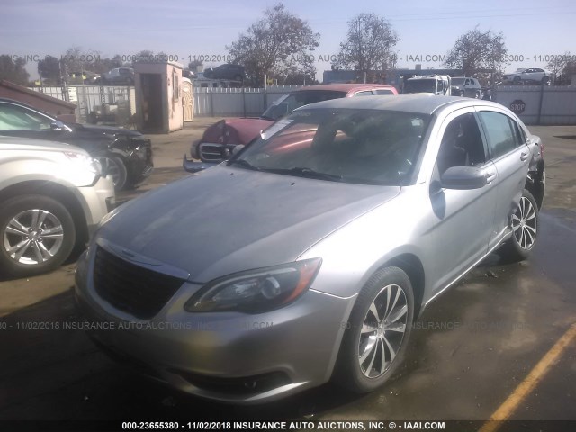 1C3CCBBB2DN645860 - 2013 CHRYSLER 200 TOURING SILVER photo 2