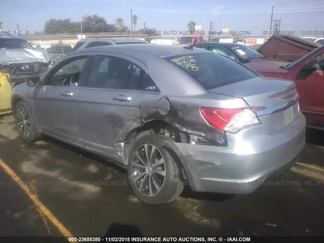 1C3CCBBB2DN645860 - 2013 CHRYSLER 200 TOURING SILVER photo 3