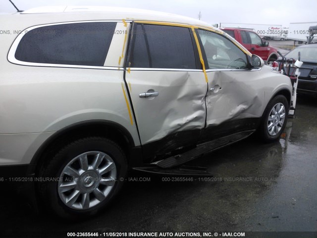 5GAKVBED5BJ409868 - 2011 BUICK ENCLAVE CXL TAN photo 6