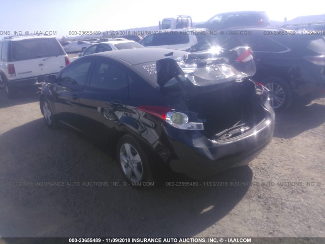 5NPDH4AE9DH247392 - 2013 HYUNDAI ELANTRA GLS/LIMITED BLACK photo 3