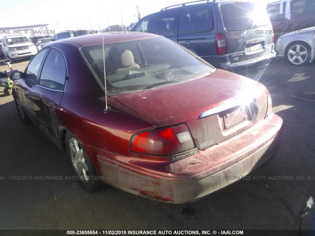 1MEFM53SXYG630652 - 2000 MERCURY SABLE LS RED photo 3