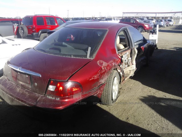 1MEFM53SXYG630652 - 2000 MERCURY SABLE LS RED photo 4