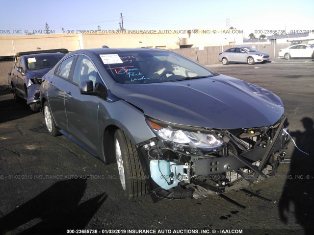 1G1RC6S51JU153824 - 2018 CHEVROLET VOLT LT GRAY photo 1