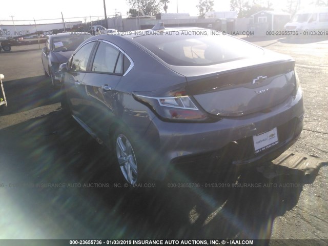 1G1RC6S51JU153824 - 2018 CHEVROLET VOLT LT GRAY photo 3