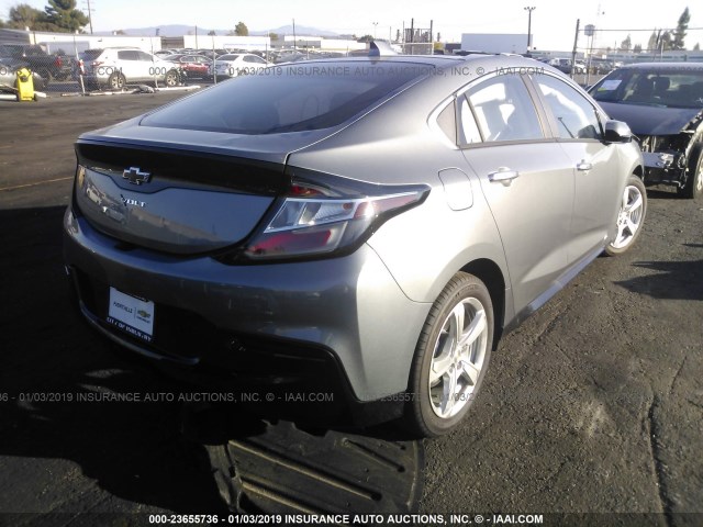 1G1RC6S51JU153824 - 2018 CHEVROLET VOLT LT GRAY photo 4