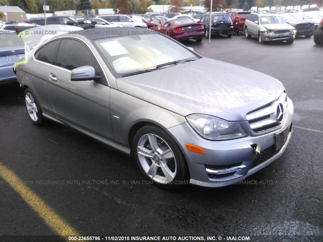 WDDGJ4HB9CF820612 - 2012 MERCEDES-BENZ C 250 SILVER photo 1