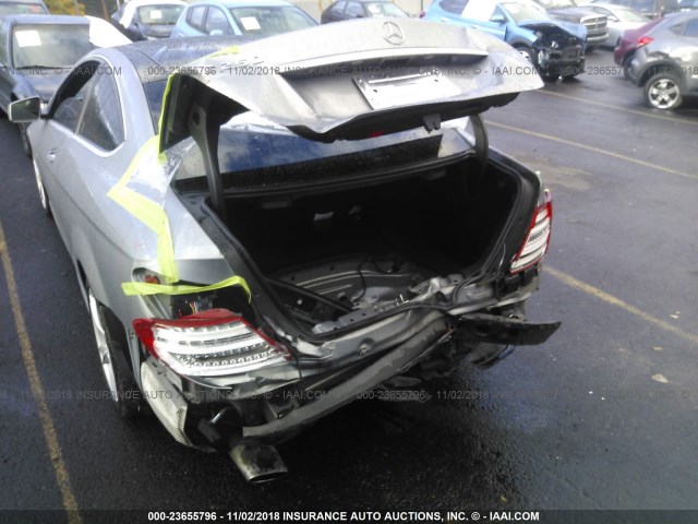 WDDGJ4HB9CF820612 - 2012 MERCEDES-BENZ C 250 SILVER photo 6