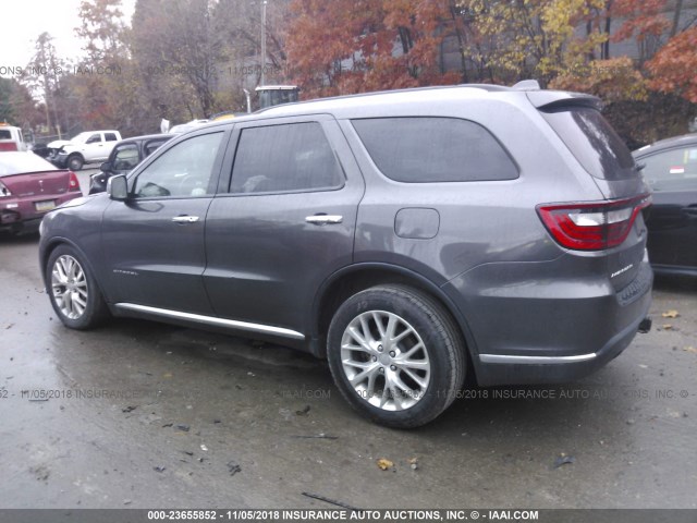 1C4RDHEG9FC829561 - 2015 DODGE DURANGO CITADEL GRAY photo 3