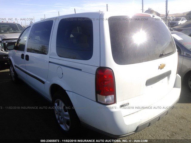 1GNDV23W07D177642 - 2007 CHEVROLET UPLANDER LS WHITE photo 3