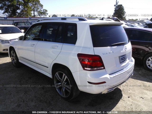 WDCGG5HB7EG167977 - 2014 MERCEDES-BENZ GLK 350 WHITE photo 3